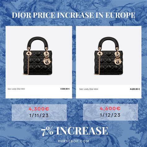 lady dior price switzerland|lady dior euro price.